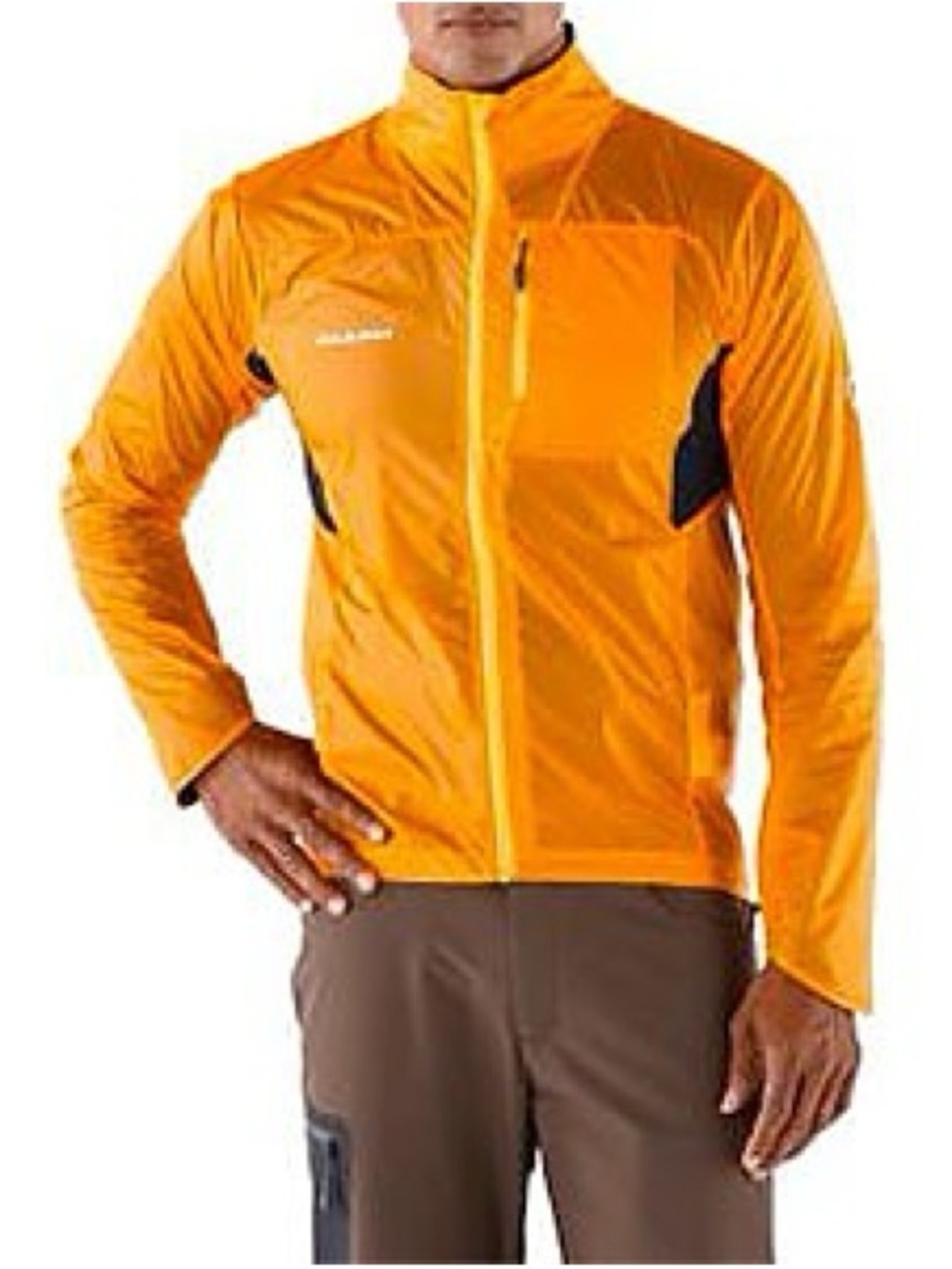 Mammut Prussic Ultralight Jacket Yellow Packable Mens Size XXL
